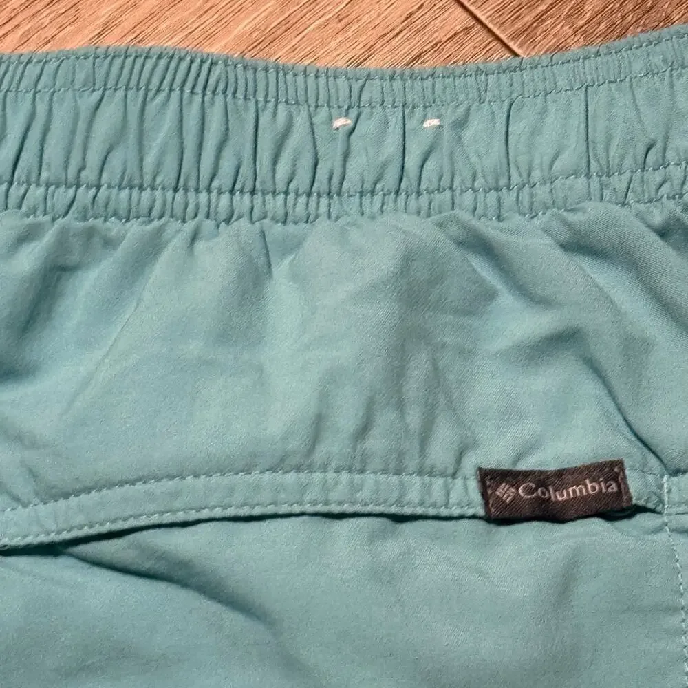 Columbia Women’s Nylon Drawstring Shorts 2X Green Quick Dry Pockets Lightweight - Picture 4 of 9